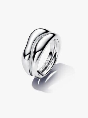 Pandora Organically Shaped Stacking Rings